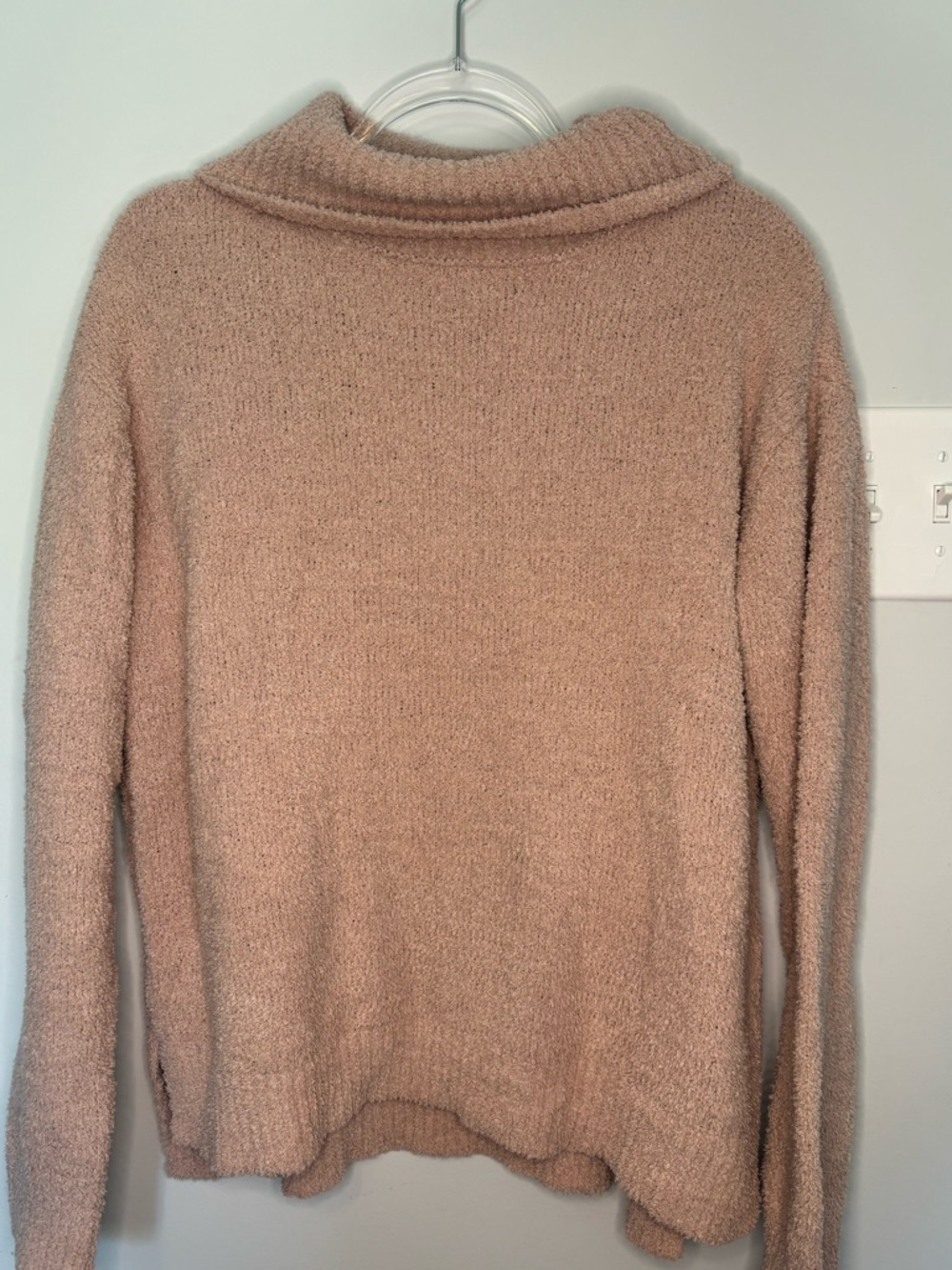 Pink Lily Blush Cowl Neck Sweater